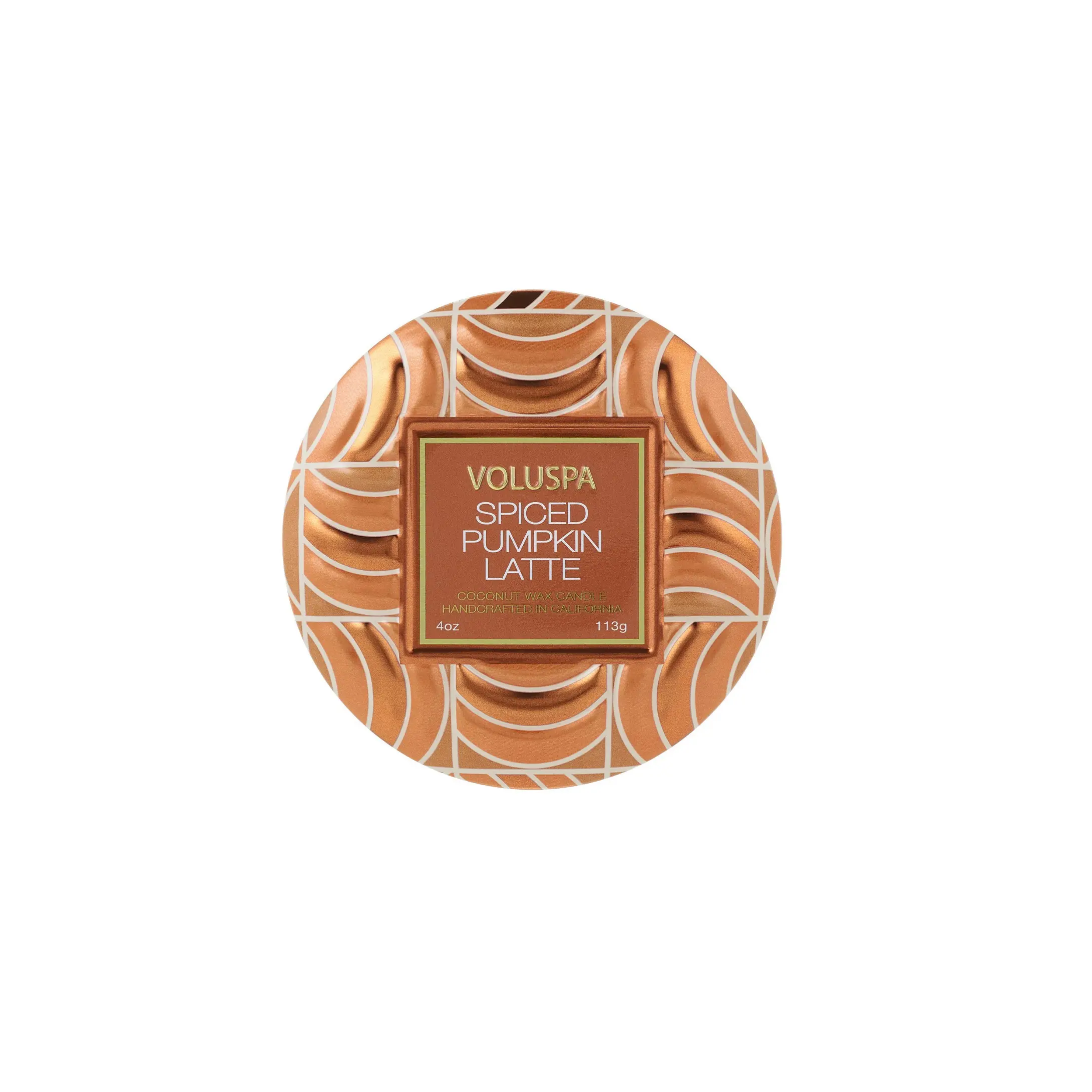 MINI VELA LATA VOLUSPA 55112 25H SPICED PUMPKIN LATTE(BL)