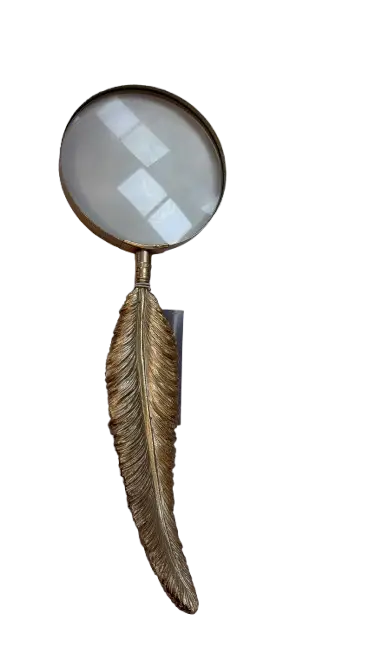 LUPA MART 16365 POLIRRESINA PENA DOURADA(BL)