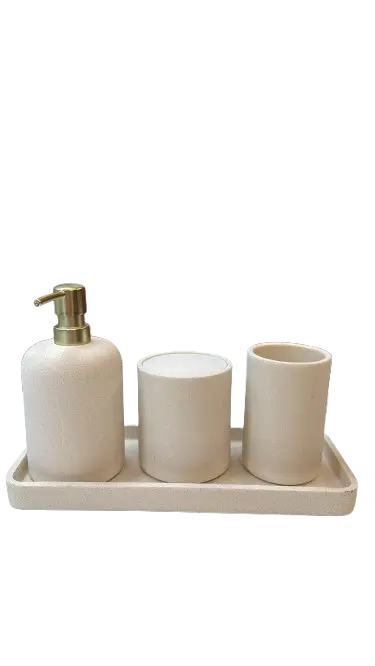 KIT BANHEIRO MART 19190 POLIRRESINA 4 PCS OFF(BL)