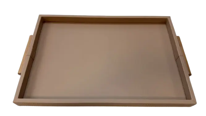 BANDEJA MART 19344 REVESTIDA EM PU BEGE M(BL)