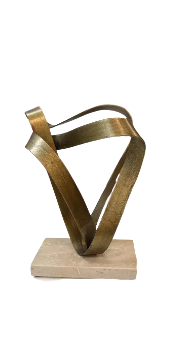 ESCULTURA MART 19894 METAL PEDRA(BL)