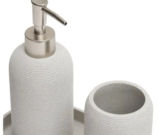 KIT BANHEIRO MART 21655 POLIRRESINA 3 PCS BRANCO(BL) 2