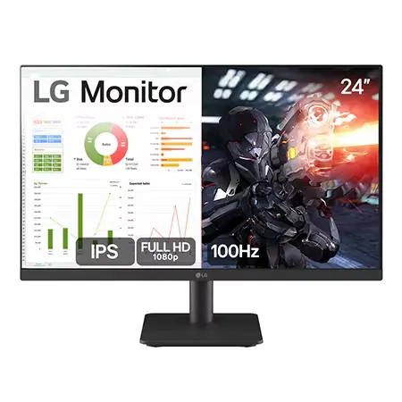 MONITOR GAMER LG 24" 100HZ FULL HD 24MS500