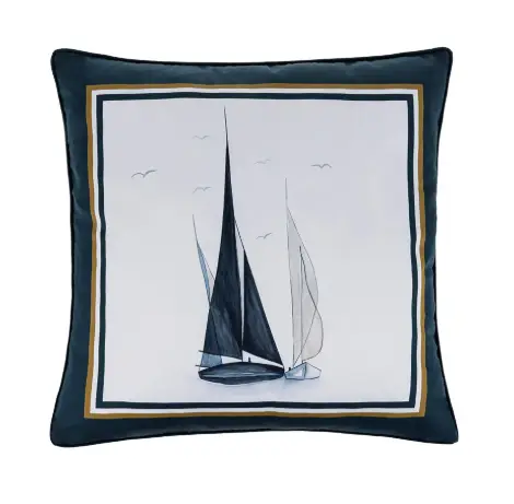 ALMOFADA  TRUSSARDI 0.45X0.45 VELEIRO(BL)