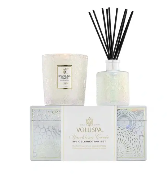 KIT VELA COPO E DIFUSOR VOLUSPA 74902 60H SPARKLING CUVEE(BL)