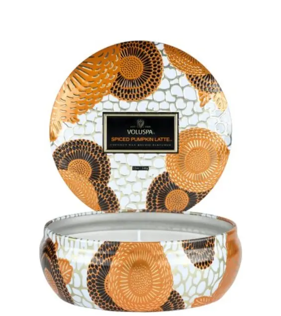 VELA LATA 3 PAVIOS VOLUSPA 54512 60H SPICED PUMPKIN LATTE(BL)