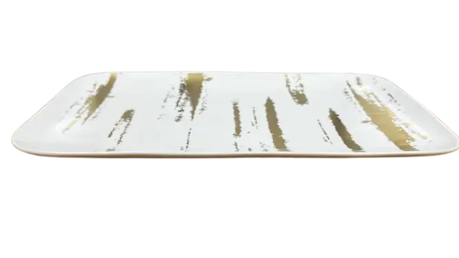 BANDEJA FLORARTE PORCELANATO BRANCO 83494001(BL)