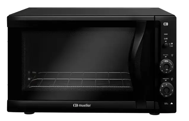 FORNO ELETRICO 50LT MUELLER MFB50F VIDRO DUPLO PRETO 220V