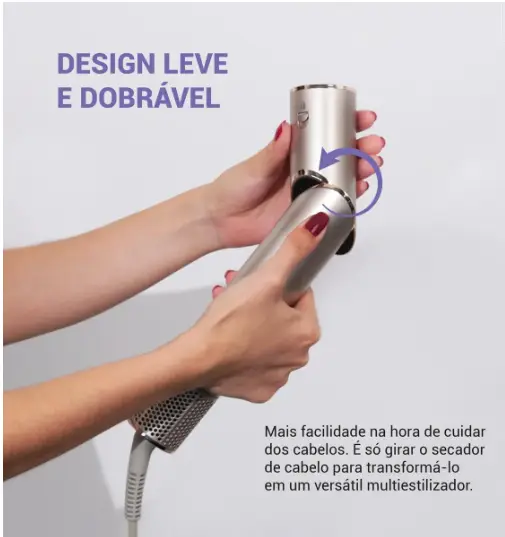 SECADOR CABELO PHILCO PSC3500 BOBRAVEL 4 EM 1 1.450W 4