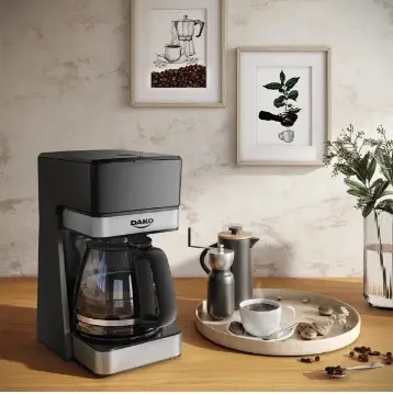 CAFETEIRA ELETRICA DAKO 1,5L PRETO/INOX 220V