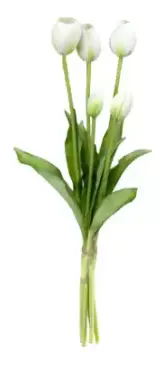 RAMALHETE BRILLIANCE TULIPA BRANCO SYO33 40CM(BL)