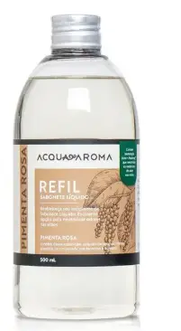 REFIL SABONETE ACQUA AROMA GOURMET PIMENTA ROSA 500ML(BL)