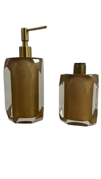 CONJ SAB E DIF RESIMETAL DUO LYRA CRISTAL OURO(BL)