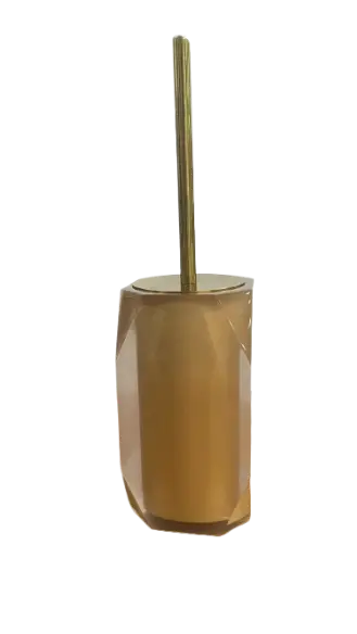 PORTA ESCOVA SANITARIA RESIMETAL CRISTAL OURO(BL)