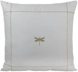 ALMOFADA 167-37 DECORTEXTIL RUSTICA 0.52X0.52 LIBELULA BEGE(BL)