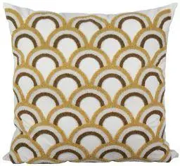 ALMOFADA 241-17 DECORTEXTIL RUSTICA 0.52X0.52 ESPONJA GEO MOSTARDA MOD02(BL)