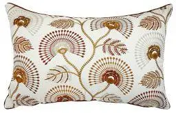 ALMOFADA BAGUETE DECORTEXTIL 143-36  SARJA 0.35X0.52 BOTANIC TERRACOTA(BL)