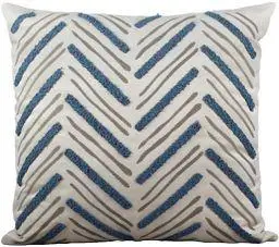 ALMOFADA 138-40 DECORTEXTIL VELUDO 0,52X0.52 BOUCLE FINO AZUL MOD01(BL)