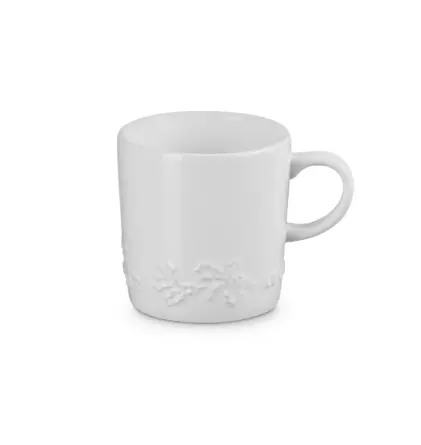 CANECA  LE CREUSET 200ML HOLLY BRANCO(BL)