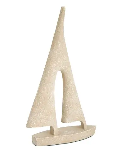 ESCULTURA MART 17311 EM POLIRRESINA BARCO M(BL)