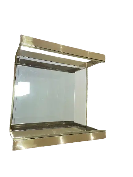 MESA CENTRO BEL METAIS ELISA INOX GOLD 1.00MT(BL)