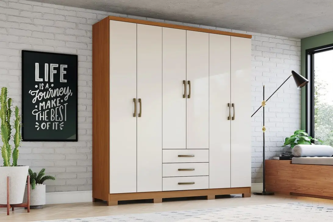 ROUP. HENN CAJU 6PT MDP DA136-221 CINAMOMO/OFF WHITE 1.80LX2.00A 2